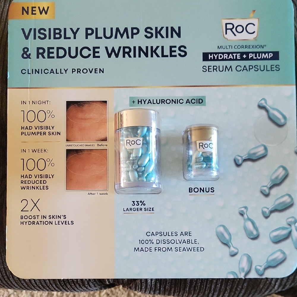 CCO FLASH SALE ROC Hydrate + Plump Serum Capsules - Blue